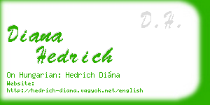 diana hedrich business card